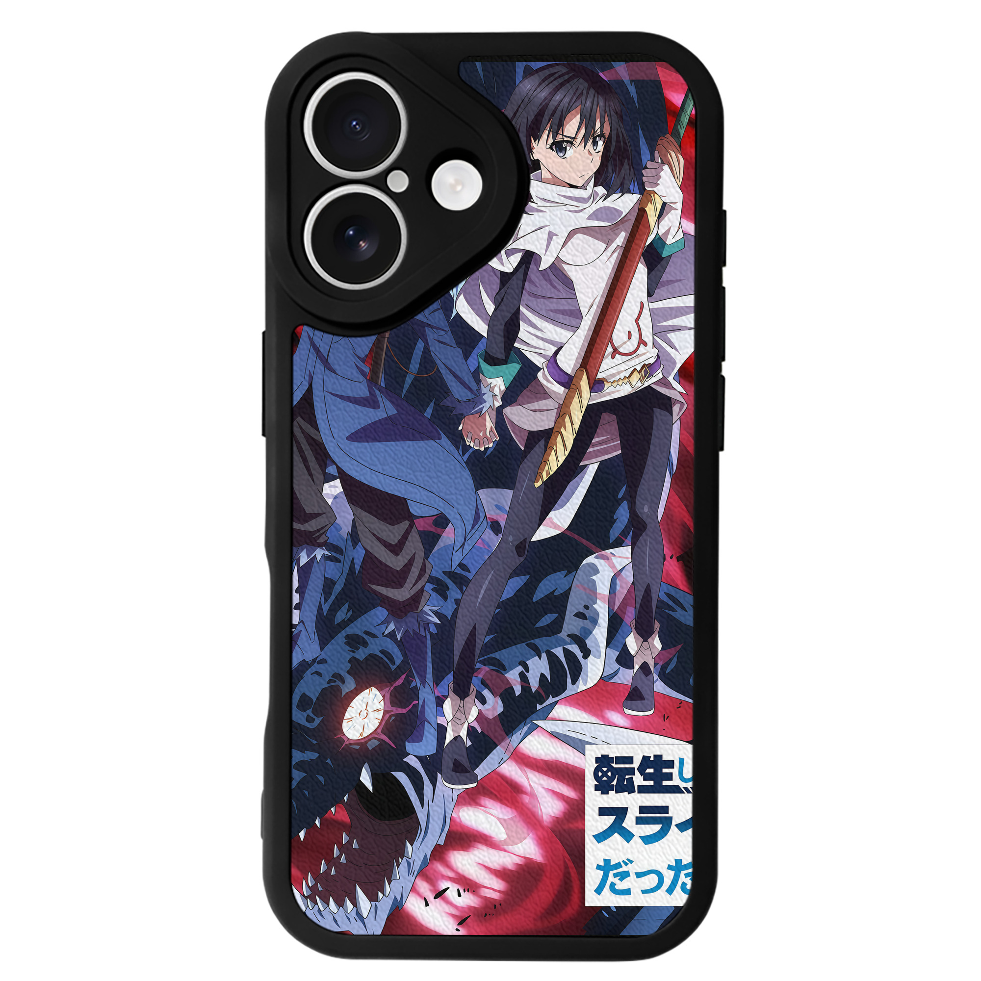 （画像用） 転スラ Regarding Reincarnated to Slime 【iPhone 16シリーズ対応】シリコンスマホケース（レザー調） 材質：シリコン